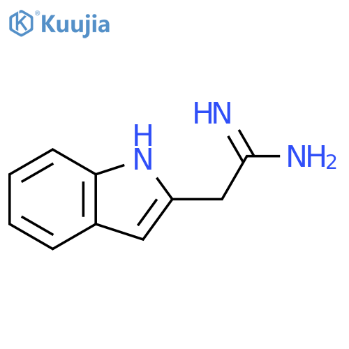 2-(1H-indol-2-yl)ethanimidamide structure