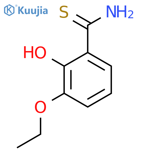 3-ethoxy-2-hydroxybenzene-1-carbothioamide structure