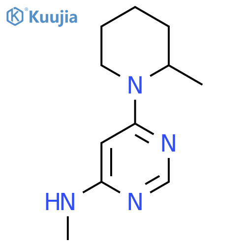 N-Methyl-6-(2-methylpiperidin-1-yl)pyrimidin-4-amine structure