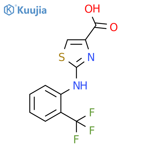 2-(2-Trifluoromethylphenylamino)-thiazole-4-carboxylic acid structure