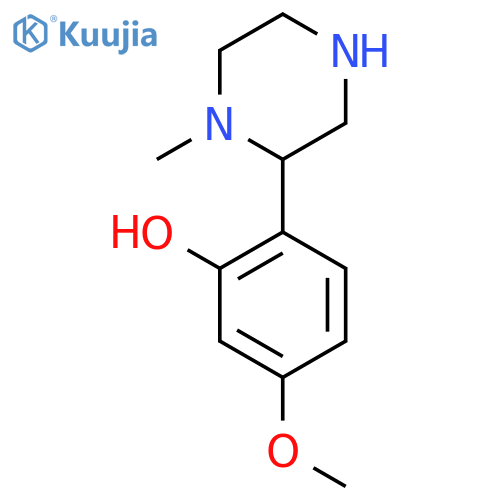 5-methoxy-2-(1-methylpiperazin-2-yl)phenol structure