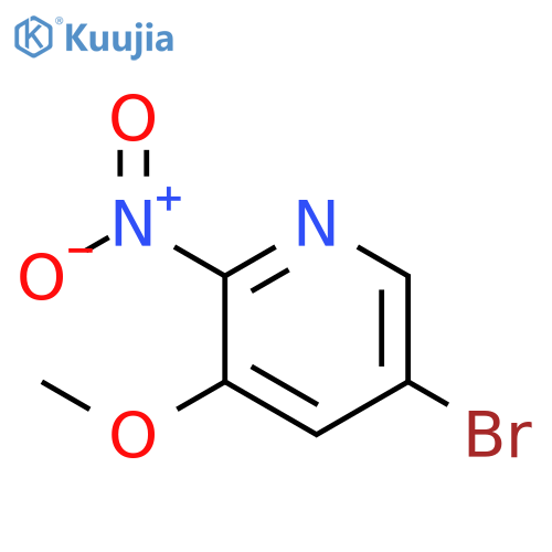 5-bromo-3-methoxy-2-nitro-pyridine structure