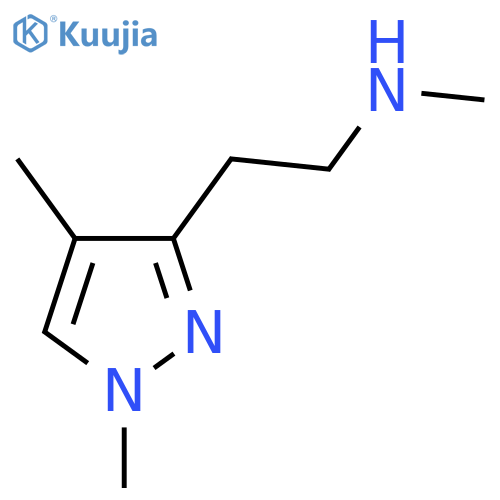 2-(1,4-dimethyl-1H-pyrazol-3-yl)ethyl(methyl)amine structure