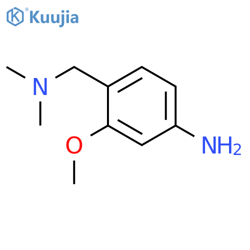 4-(dimethylamino)methyl-3-methoxyaniline structure