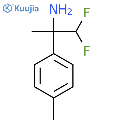 1,1-difluoro-2-(4-methylphenyl)propan-2-amine structure