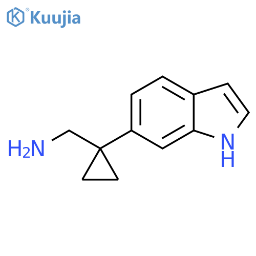 1-(1H-indol-6-yl)cyclopropylmethanamine structure