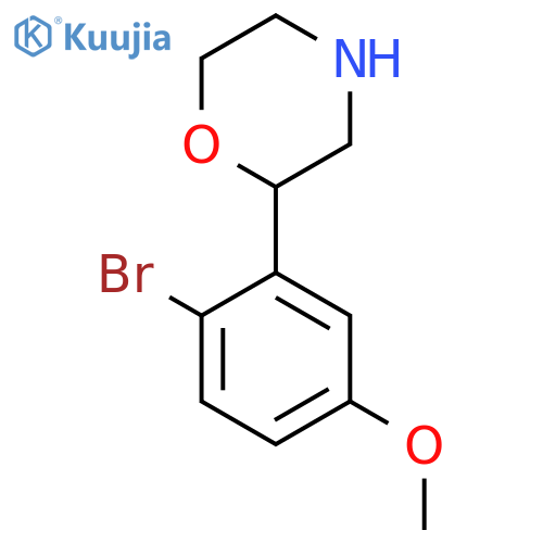 2-(2-Bromo-5-methoxyphenyl)morpholine structure