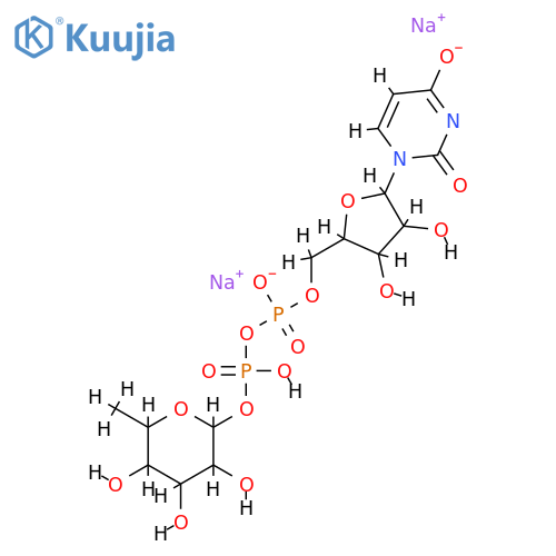 UDP-a-L-Rha Sodium Salt structure
