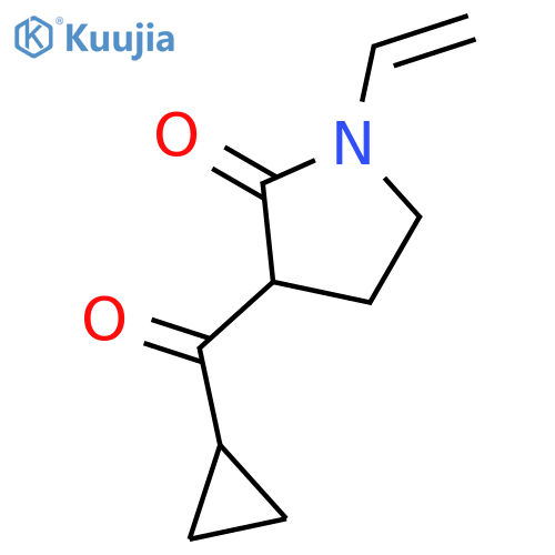 2-PYRROLIDINONE, 3-(CYCLOPROPYLCARBONYL)-1-ETHENYL- structure
