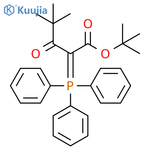 Pentanoic acid, 4,4-dimethyl-3-oxo-2-(triphenylphosphoranylidene)-, 1,1-dimethylethyl ester structure