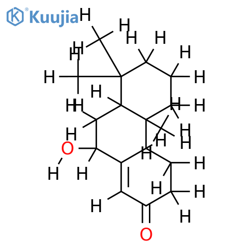7alpha-hydroxypodocarp-8(14)-en-13-one structure
