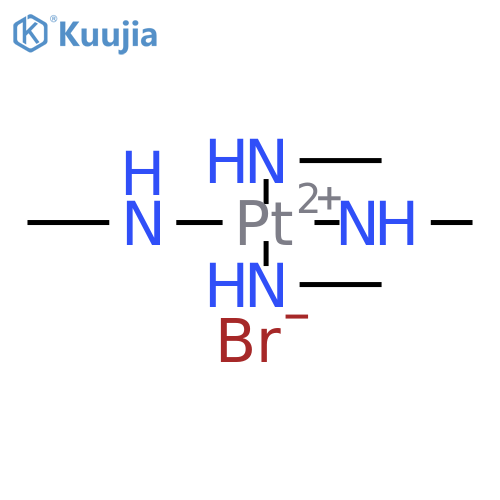 Platinum(2+), tetrakis(methanamine)-, dibromide, (SP-4-1)- (9CI) structure