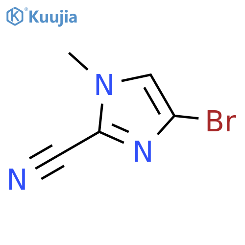 4-Bromo-1-methylimidazole-2-carbonitrile structure