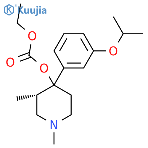 Ethyl ((3S)-4-(3-isopropoxyphenyl)-1,3-dimethylpiperidin-4-YL) carbonate structure