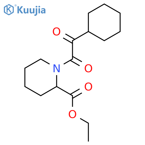 (S)-Ethyl 1-(2-cyclohexyl-2-oxoacetyl)piperidine-2-carboxylate structure