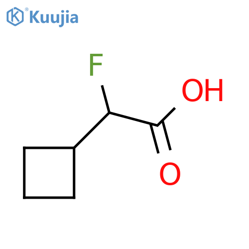 2-cyclobutyl-2-fluoroacetic acid structure