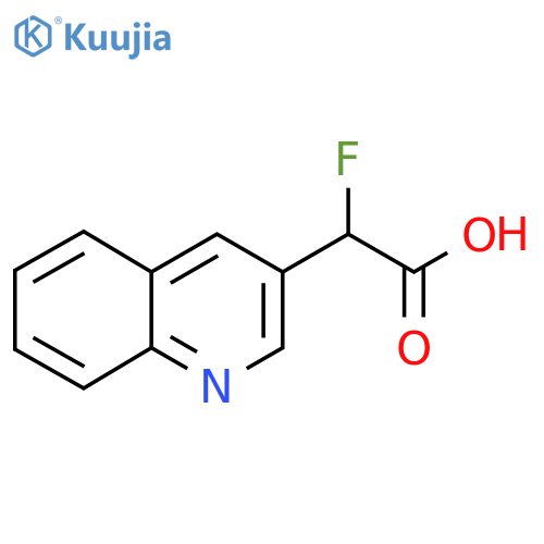 2-Fluoro-2-(quinolin-3-yl)acetic acid structure
