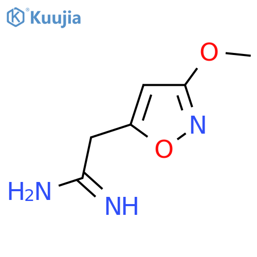 2-(3-methoxy-1,2-oxazol-5-yl)ethanimidamide structure
