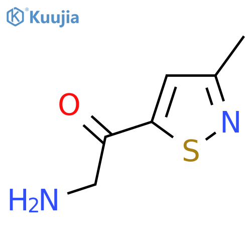 2-Amino-1-(3-methyl-1,2-thiazol-5-yl)ethan-1-one structure