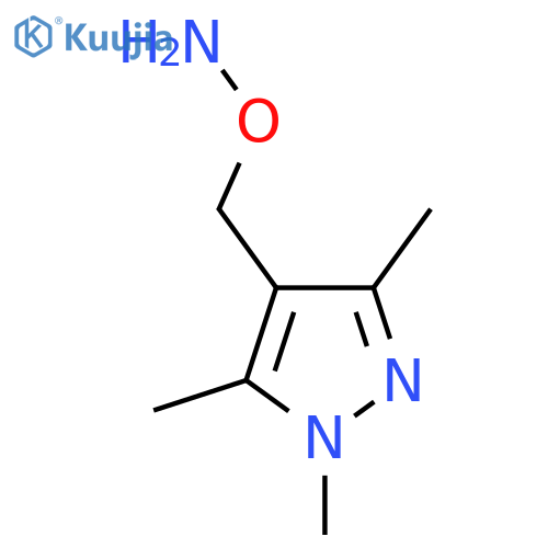 O-(trimethyl-1H-pyrazol-4-yl)methylhydroxylamine structure