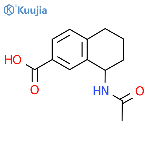 8-Acetamido-5,6,7,8-tetrahydronaphthalene-2-carboxylic acid structure