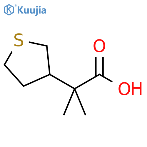2-methyl-2-(thiolan-3-yl)propanoic acid structure