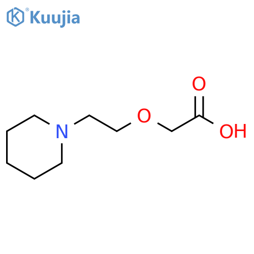 Acetic acid, 2-[2-(1-piperidinyl)ethoxy]- structure
