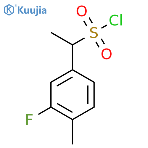 1-(3-Fluoro-4-methylphenyl)ethanesulfonyl chloride structure