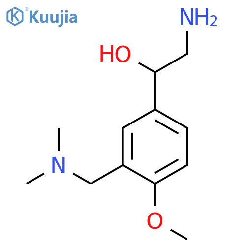 2-amino-1-{3-(dimethylamino)methyl-4-methoxyphenyl}ethan-1-ol structure