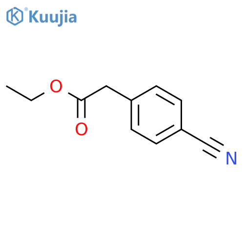 Ethyl 2-(4-cyanophenyl)acetate structure