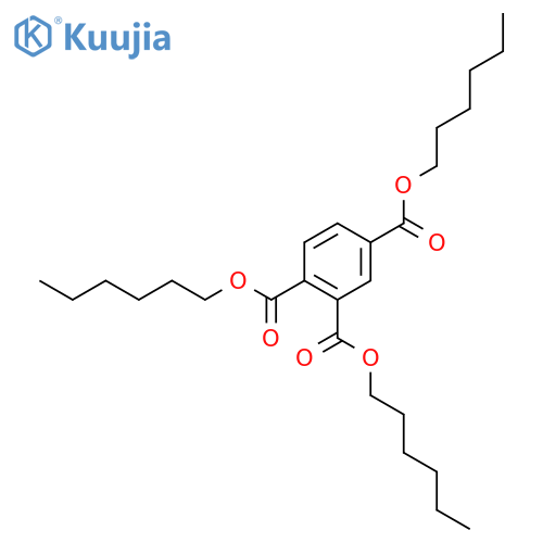 1,2,4-Benzenetricarboxylicacid, 1,2,4-trihexyl ester structure