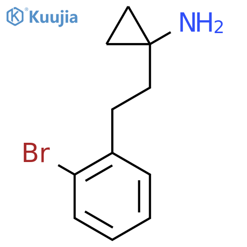 1-2-(2-bromophenyl)ethylcyclopropan-1-amine structure