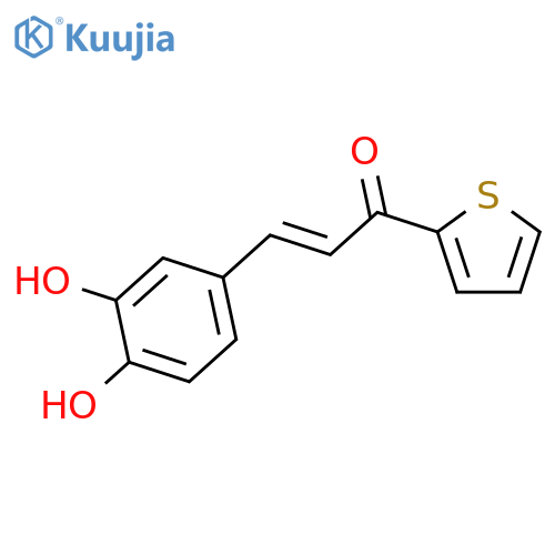 2-Propen-1-one, 3-(3,4-dihydroxyphenyl)-1-(2-thienyl)-, (2E)- structure