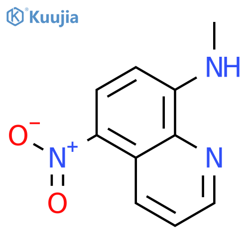 8-Methylamino-5-nitroquinolilne structure