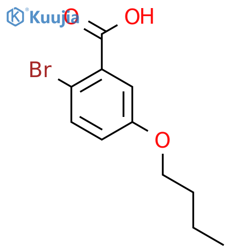 2-Bromo-5-butoxybenzoic acid structure