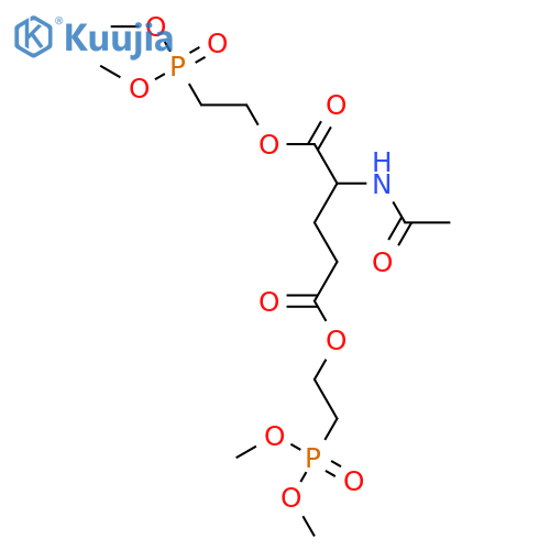 Glutamic acid,N-acetyl-, bis[2-(dimethoxyphosphinyl)ethyl] ester (9CI) structure