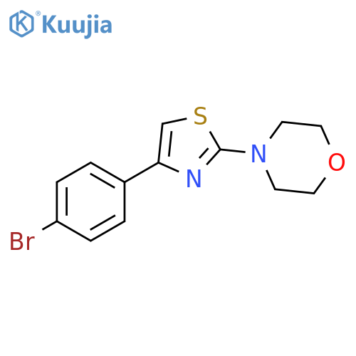 4-[4-(4-bromophenyl)-1,3-thiazol-2-yl]morpholine structure