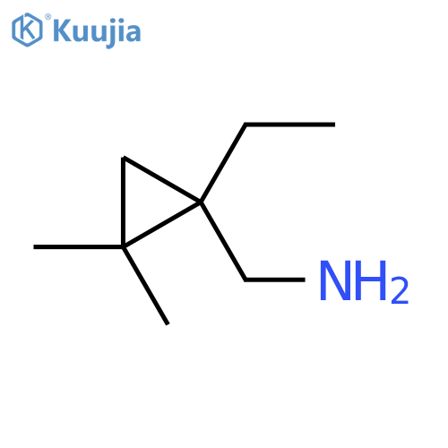 (1-ethyl-2,2-dimethylcyclopropyl)methanamine structure