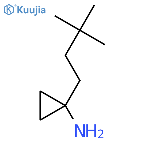 1-(3,3-dimethylbutyl)cyclopropan-1-amine structure