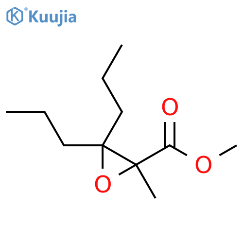 Methyl 2-methyl-3,3-dipropyloxirane-2-carboxylate structure