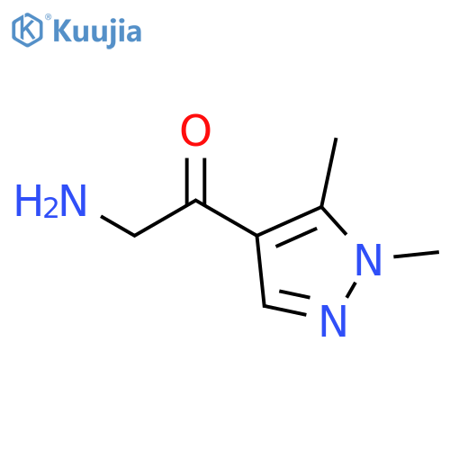 2-amino-1-(1,5-dimethyl-1H-pyrazol-4-yl)ethan-1-one structure