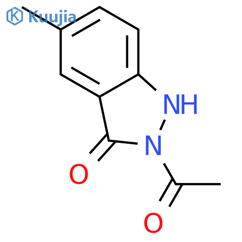 3H-Indazol-3-one,2-acetyl-1,2-dihydro-5-methyl- structure