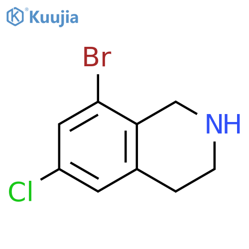 8-bromo-6-chloro-1,2,3,4-tetrahydroisoquinoline structure