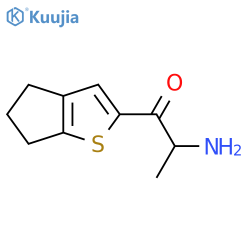 2-amino-1-{4H,5H,6H-cyclopentabthiophen-2-yl}propan-1-one structure