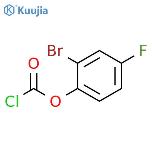 2-bromo-4-fluorophenyl chloroformate structure