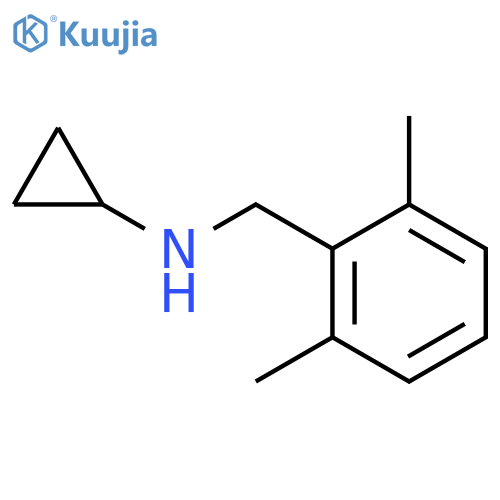 N-(2,6-dimethylphenyl)methylcyclopropanamine structure