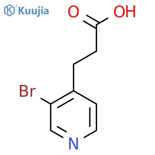3-(3-bromopyridin-4-yl)propanoic acid structure