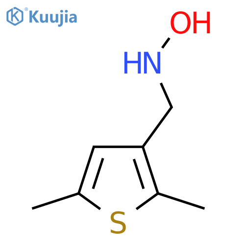 N-(2,5-dimethylthiophen-3-yl)methylhydroxylamine structure