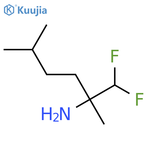 1,1-Difluoro-2,5-dimethylhexan-2-amine structure