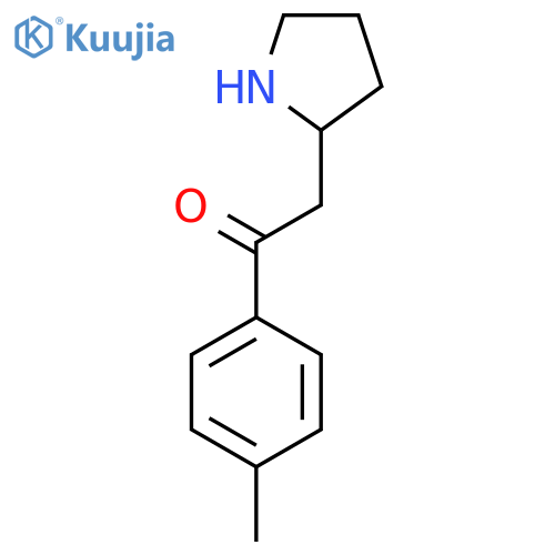1-(4-Methylphenyl)-2-(pyrrolidin-2-yl)ethan-1-one structure